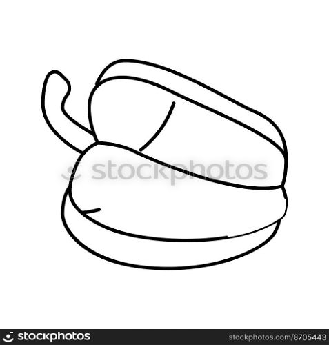 yellow pepper food line icon vector. yellow pepper food sign. isolated contour symbol black illustration. yellow pepper food line icon vector illustration