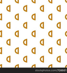 Yellow protractor pattern seamless in flat style for any design. Yellow protractor pattern seamless