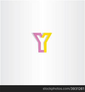 yellow purple logo letter y sign font icon