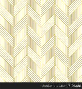 Yellow puzzle mosaic seamless pattern background. Creative line vector illustration for cover, wallpaper. Abstract texture ornament design, repeating tiles. minimalistic shape and isolated objects