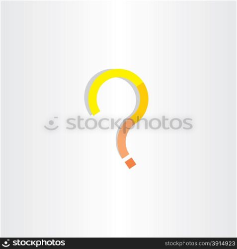 yellow question mark vector clip art