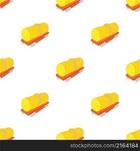 Yellow railroad tank pattern seamless background texture repeat wallpaper geometric vector. Yellow railroad tank pattern seamless vector