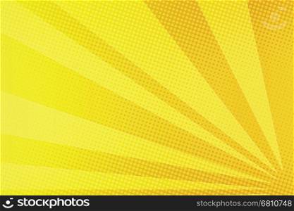 Yellow rays comic pop art background. retro vector illustration. Yellow rays comic pop art background