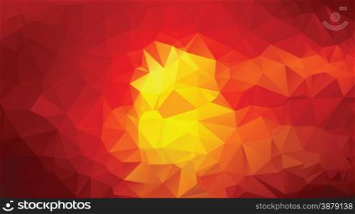 yellow red dark abstract low poly design vector background illustration