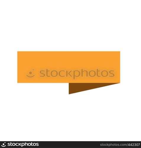yellow ribbon banner on white background. yellow ribbon banner sign.