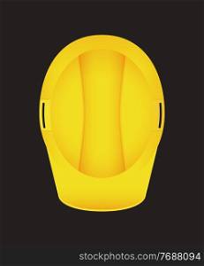 Yellow safety construction helmet. Vector Illustration. EPS10. Yellow safety construction helmet. Vector Illustration EPS10