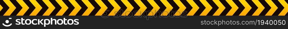 Yellow safety tape. Caution ribbon with black arrows. Vector illustration.. Yellow safety tape. Caution ribbon with black arrows.