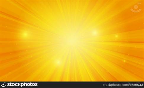 Yellow sanny rays background. Sparkling magical dust particles. Vector illustration. Yellow sanny rays background. Sparkling magical dust particles. Vector illustration.