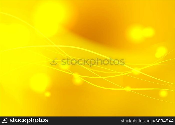 Yellow shades abstract vector background with light lines . Yellow shades abstract blurred vector background with light lines