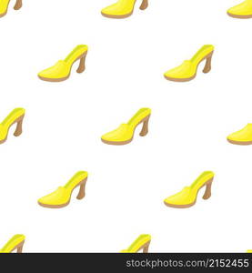 Yellow shoe pattern seamless background texture repeat wallpaper geometric vector. Yellow shoe pattern seamless vector