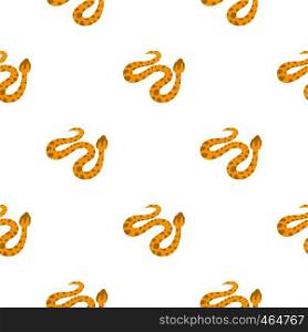 Yellow spotted snake pattern seamless flat style for web vector illustration. Yellow spotted snake pattern flat