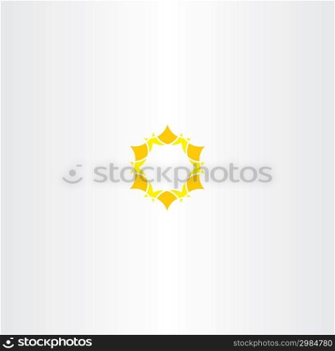 yellow star icon sun logo element