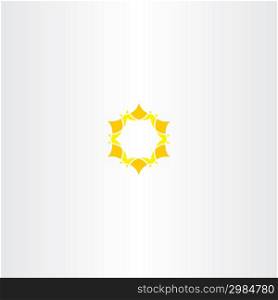 yellow star icon sun logo element