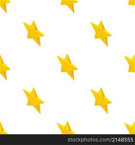 Yellow star pattern seamless background texture repeat wallpaper geometric vector. Yellow star pattern seamless vector