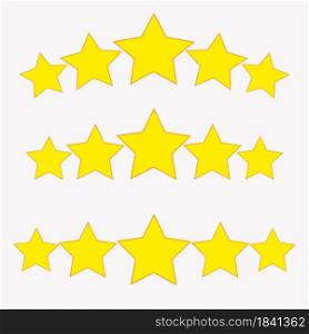 Yellow stars flat icon on white background. Rate stars symbol.Vintage pattern. Vector illustration. Stock image. EPS 10.. Yellow stars flat icon on white background. Rate stars symbol.Vintage pattern. Vector illustration. Stock image.