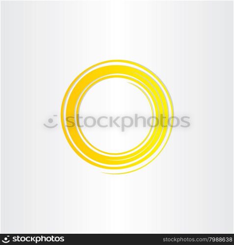 yellow sun swirl logo icon symbol