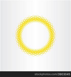 yellow sun vector abstract circle background design