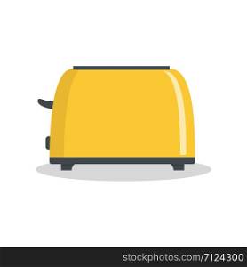 Yellow toaster, vector illustration