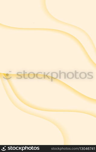 Yellow wavy patterned background vector