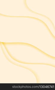 Yellow wavy patterned background vector