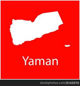 Yemen map icon vector illustration design