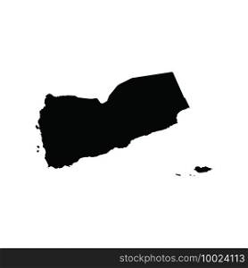 Yemen map icon vector symbol design