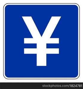 Yen and road sign