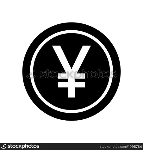 yen - coin icon vector design template