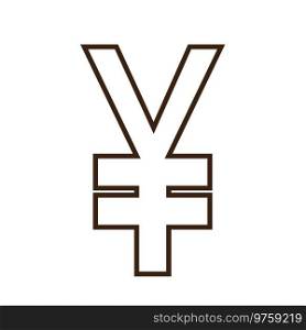 Yen currency icon vector illustration design