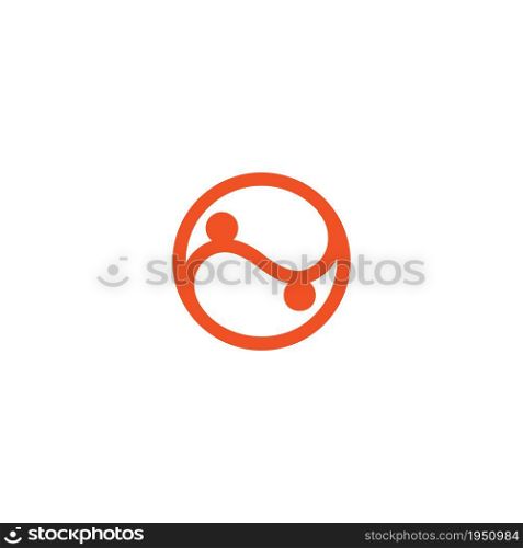 yin yang people icon vector concept design template