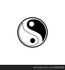 Yin Yang Simbol Flat Design