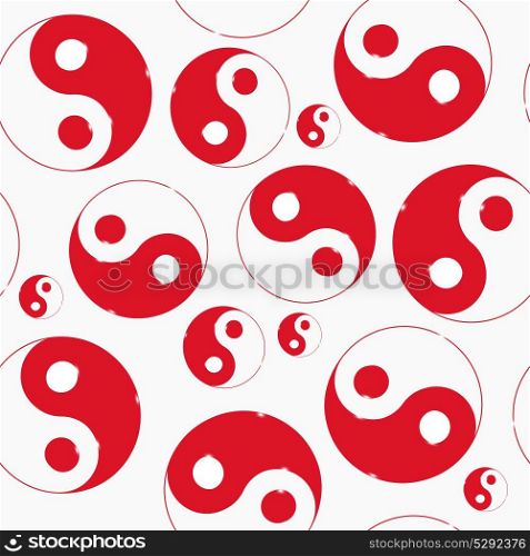Yin yang symbol. Vector illustration. seamless pattern.. Yin yang symbol. Vector illustration. seamless pattern