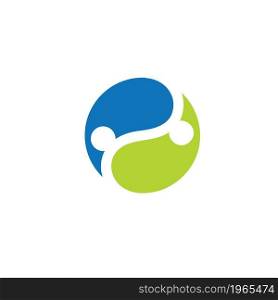 yinyang people concept design illustration template