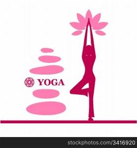 Yoga and pilates background