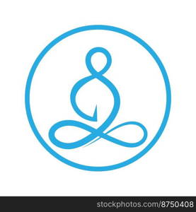 Yoga logo icon design illustration