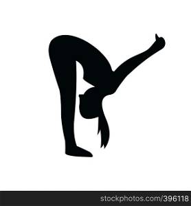 Yoga pose logo template