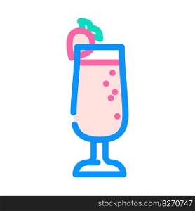 yogurt smoothie drink color icon vector. yogurt smoothie drink sign. isolated symbol illustration. yogurt smoothie drink color icon vector illustration
