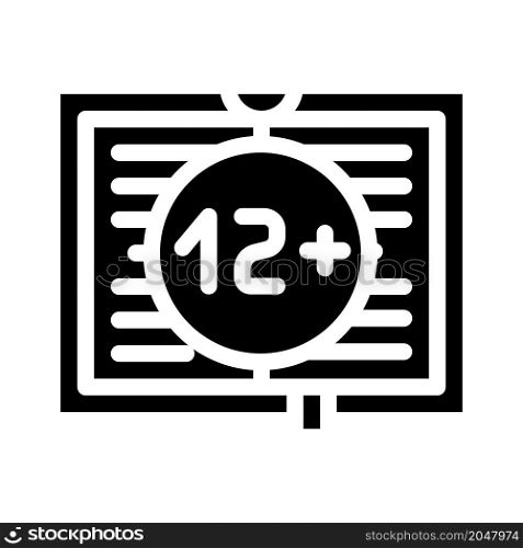 young adult literature glyph icon vector. young adult literature sign. isolated contour symbol black illustration. young adult literature glyph icon vector illustration