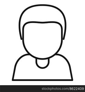 Young boy icon outline vector. Life generation. Student age. Young boy icon outline vector. Life generation