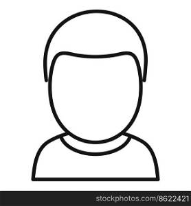 Young boy icon outline vector. Stage man. Cute generation. Young boy icon outline vector. Stage man