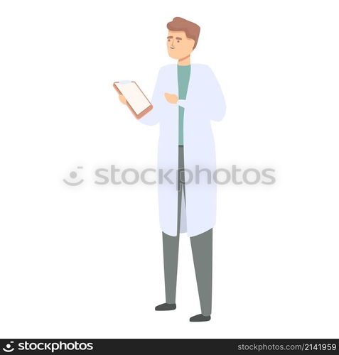 Young doctor icon cartoon vector. Medical team. Health care. Young doctor icon cartoon vector. Medical team