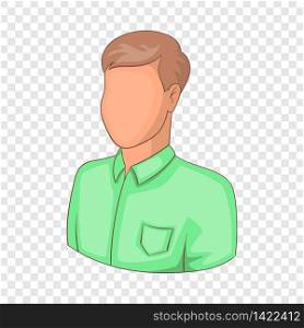 Young man with haircut avatar icon. Cartoon illustration of avatar vector icon for web design. Young man with haircut avatar icon, cartoon style