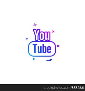 Youtube icon design vector