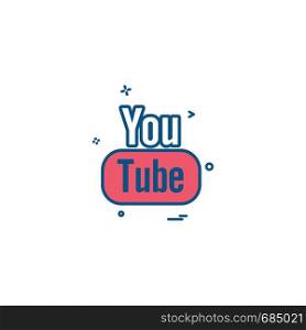 Youtube icon design vector