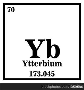 Ytterbium Periodic Table of the Elements Vector illustration eps 10.. Ytterbium Periodic Table of the Elements Vector illustration eps 10