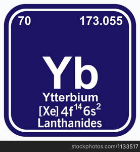 Ytterbium Periodic Table of the Elements Vector illustration eps 10.. Ytterbium Periodic Table of the Elements Vector illustration eps 10