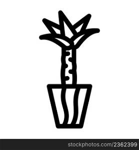 yucca-elephantipes line icon vector. yucca-elephantipes sign. isolated contour symbol black illustration. yucca-elephantipes line icon vector illustration