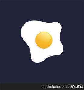 Yummy Egg Vector icon design illustration Template