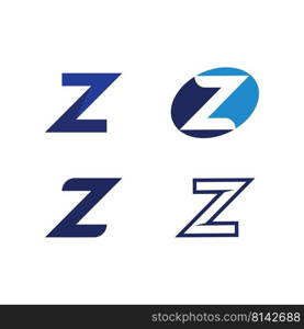 Z letter and font Z logo design vector identity illustration