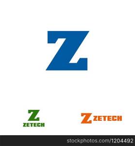 Z letter design concept for business or company name initial